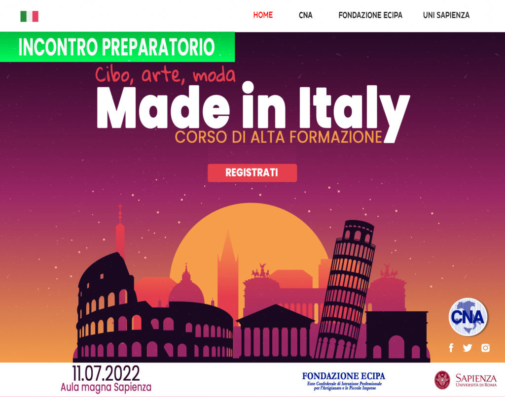 Un corso di alta formazione dedicato al Made in Italy