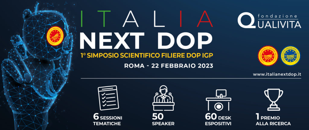 1° Simposio Scientifico DOP IGP Qualivita: 6 sessioni, 50 relatori e premio al miglior progetto, Roma  mercoledì 22 febbraio 2023