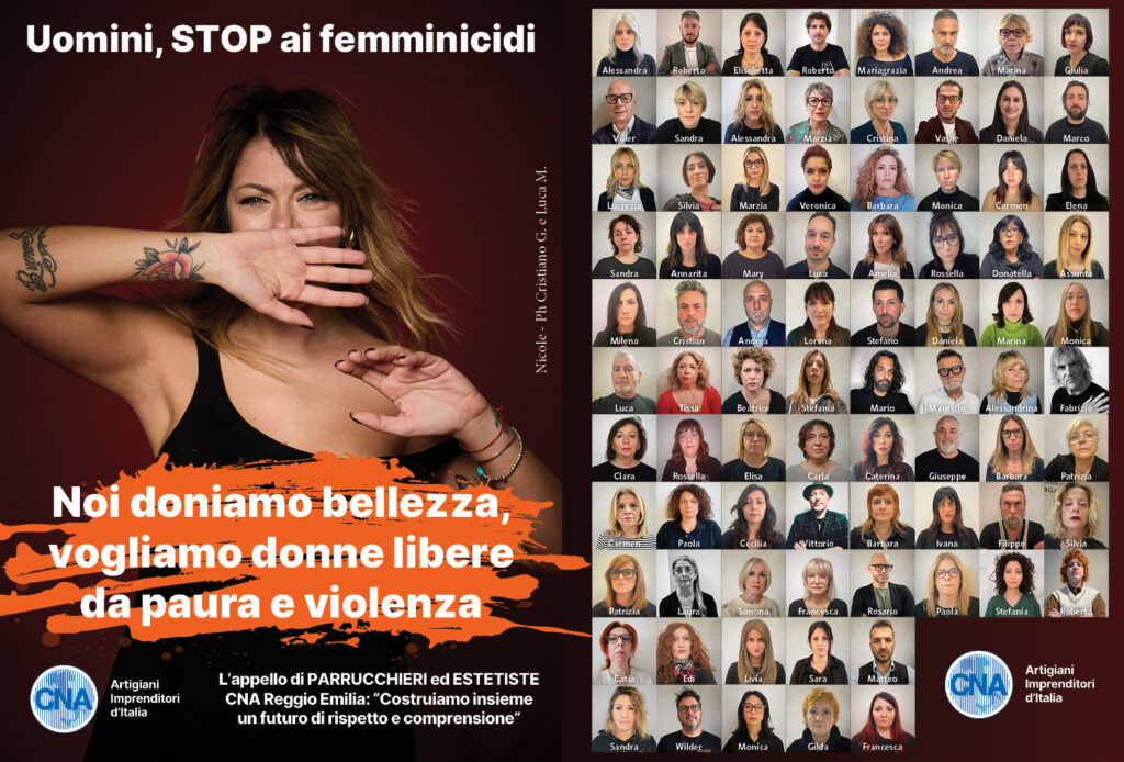 Reggio Emilia, parrucchieri ed estetiste contro i femminicidi